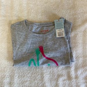 Cat and jack graphic tee size L grey